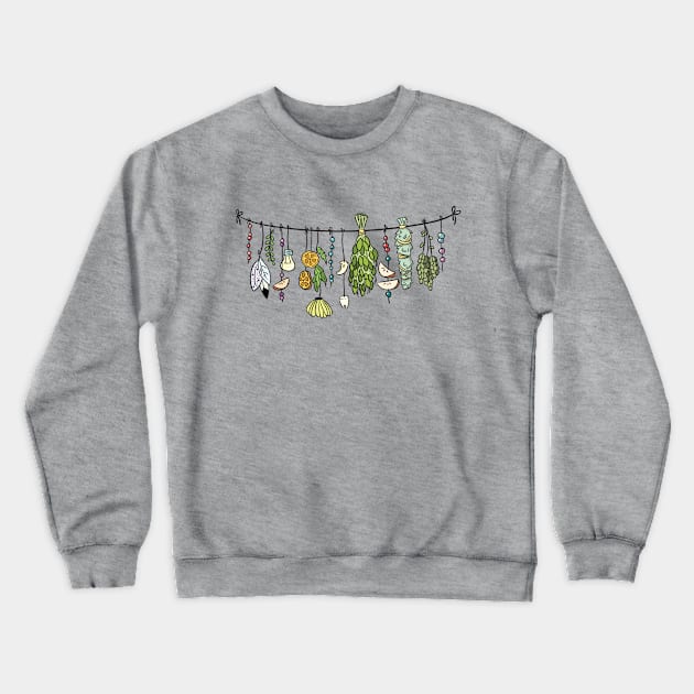 Witch Herbs Crewneck Sweatshirt by machmigo